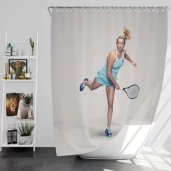 CoCo Vandeweghe American Professional Tennis Player Shower Curtain