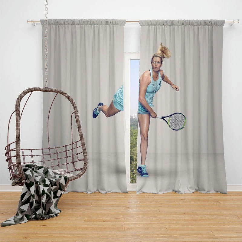 CoCo Vandeweghe American Professional Tennis Player Window Curtain