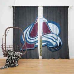 Colorado Avalanche Popular NHL Hockey Team Window Curtain