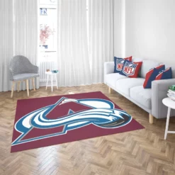 Colorado Avalanche Professional Ice Hockey Team Rug 2