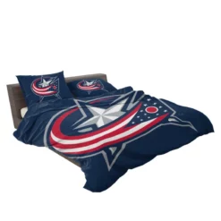 Columbus Blue Jackets Professional Ice Hockey Team Bedding Set 2