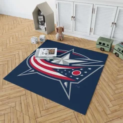 Columbus Blue Jackets Professional Ice Hockey Team Rug 1