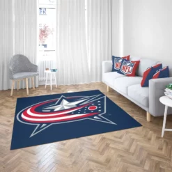 Columbus Blue Jackets Professional Ice Hockey Team Rug 2