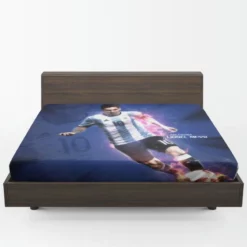 Committed sports Player Lionel Messi Fitted Sheet 1