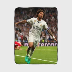 Committed sports Player Marcelo Vieira Fleece Blanket 1