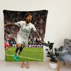 Committed sports Player Marcelo Vieira Fleece Blanket