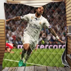 Committed sports Player Marcelo Vieira Quilt Blanket