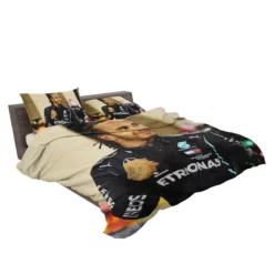 Competing in Formula One for Mercedes Lewis Hamilton Bedding Set 2