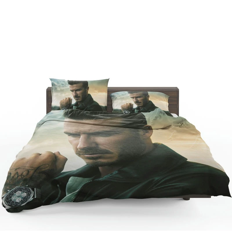 Competitive English Player David Beckham Bedding Set