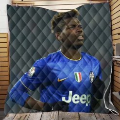 Competitive Juve Football Player Paul Pogba Quilt Blanket