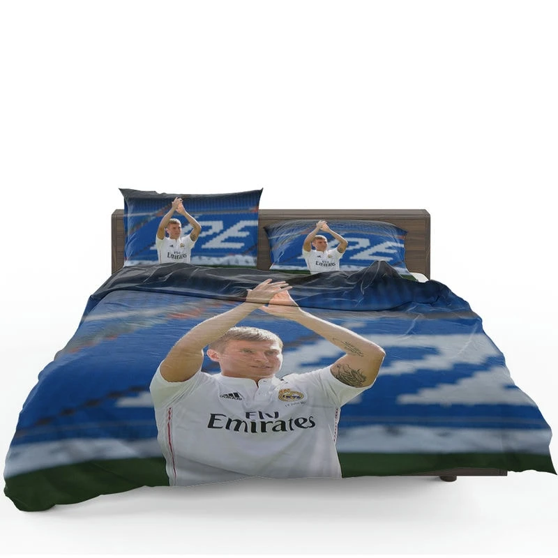 Competitive La Liga Football Player Toni Kroos Bedding Set