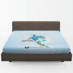 Competitive Man City Footballer Raheem Sterling Fitted Sheet 1