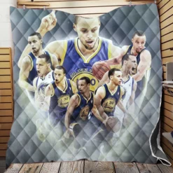 Competitive NBA Basketball Stephen Curry Quilt Blanket