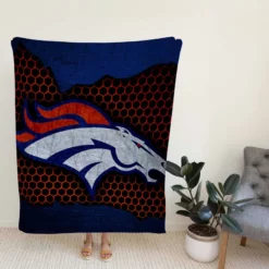 Competitive NFL Football Team Denver Broncos Fleece Blanket