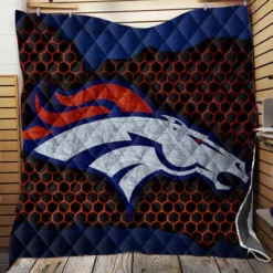 Competitive NFL Football Team Denver Broncos Quilt Blanket