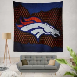Competitive NFL Football Team Denver Broncos Tapestry