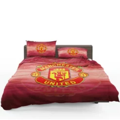 Competitive Soccer Team Manchester United FC Bedding Set