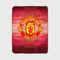 Competitive Soccer Team Manchester United FC Fleece Blanket 1