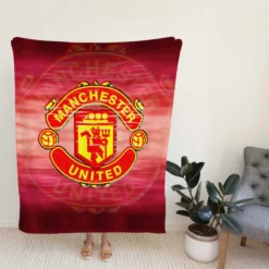 Competitive Soccer Team Manchester United FC Fleece Blanket