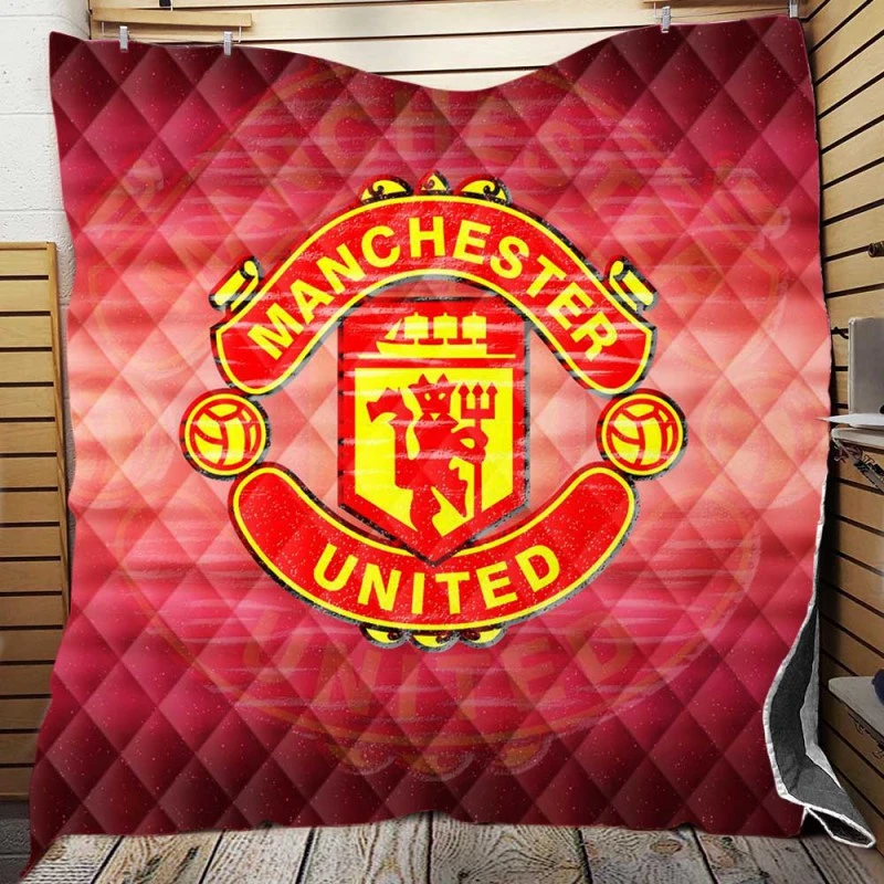 Competitive Soccer Team Manchester United FC Quilt Blanket