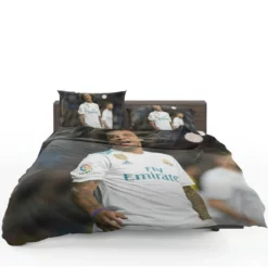 Confident Soccer Player Marcelo Vieira Bedding Set