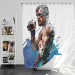 Conor McGregor Popular UFC Wrestler Shower Curtain