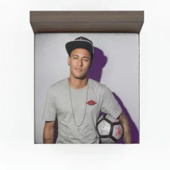 Consistent Football Player Neymar Jr Fitted Sheet