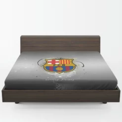 Consistent Spanish Soccer Team FC Barcelona Fitted Sheet 1