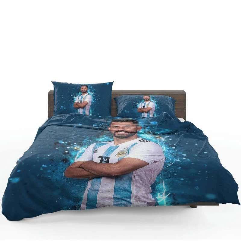 Copa America Soccer Player Sergio Aguero Bedding Set