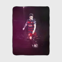 Copa Eva Duarte Lionel Messi Footballer Fleece Blanket 1