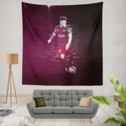 Copa Eva Duarte Lionel Messi Footballer Tapestry