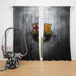 Copa Eva Duarte Team FC Barcelona Window Curtain