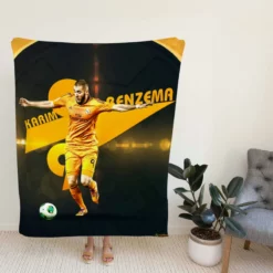 Copa Eva Duarte sports Player Karim Benzema Fleece Blanket