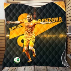 Copa Eva Duarte sports Player Karim Benzema Quilt Blanket