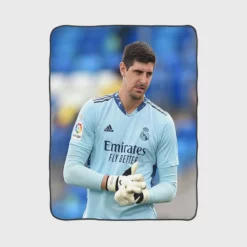 Copa del Rey Football Thibaut Courtois Fleece Blanket 1