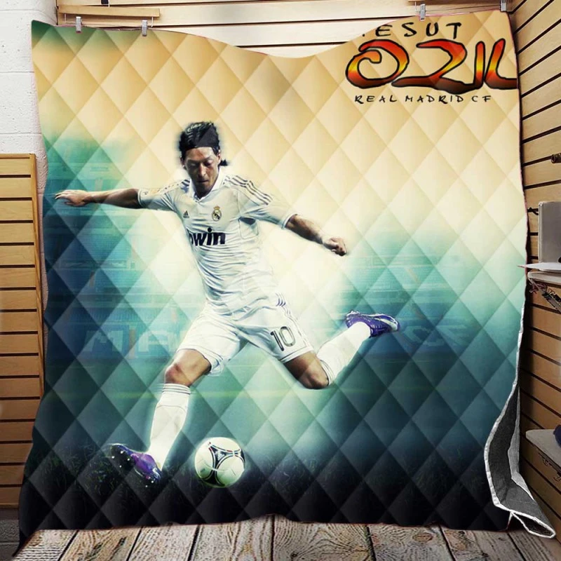 Copa del Rey Sports Player Mesut Ozil Quilt Blanket