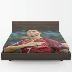 Cristiano Ronaldo 2022 World Cup Soccer Player Fitted Sheet 1