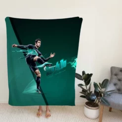 Cristiano Ronaldo Active Football Player Fleece Blanket