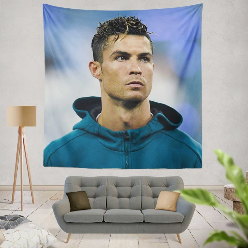 Cristiano Ronaldo CR7 Portuguese Player Tapestry