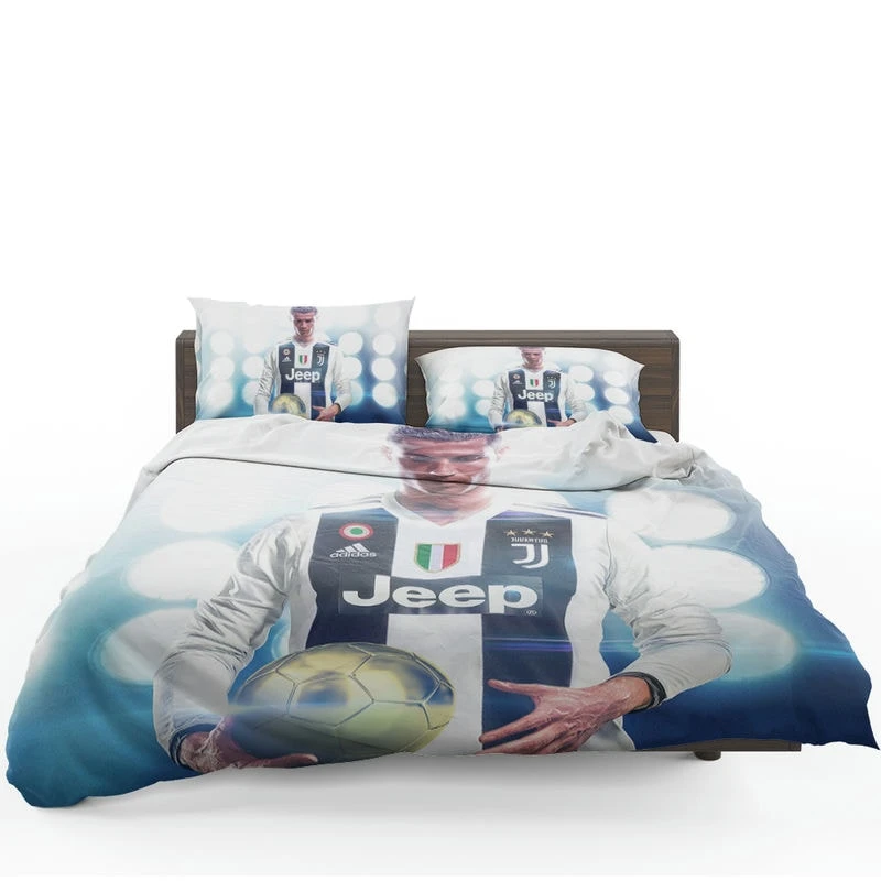 Cristiano Ronaldo Committed Juve sports Player Bedding Set