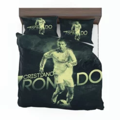 Cristiano Ronaldo Confident Soccer Player Bedding Set 1