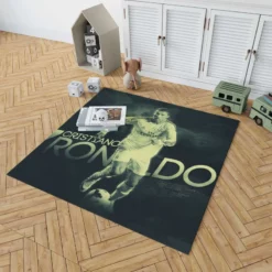 Cristiano Ronaldo Confident Soccer Player Rug 1