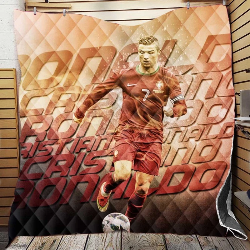 Cristiano Ronaldo Elite Portugal Player Quilt Blanket