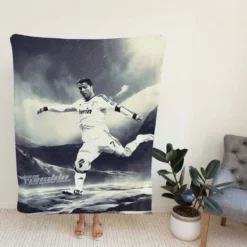 Cristiano Ronaldo Enthusiastic Soccer sports Player Fleece Blanket