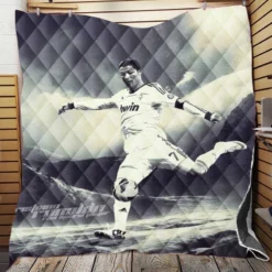 Cristiano Ronaldo Enthusiastic Soccer sports Player Quilt Blanket