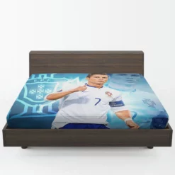 Cristiano Ronaldo Five Times Ballon d Or Awarded Player Fitted Sheet 1