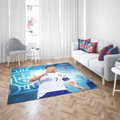 Cristiano Ronaldo Five Times Ballon d Or Awarded Player Rug 2