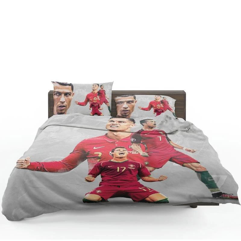 Cristiano Ronaldo Goat Portugal Football Player Bedding Set