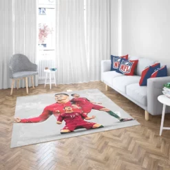 Cristiano Ronaldo Goat Portugal Football Player Rug 2