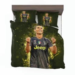 Cristiano Ronaldo Graceful Juve Football Player Bedding Set 1